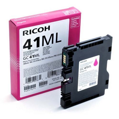 Ricoh originál gélová náplň 405767, magenta, 600str., GC41M, Ricoh AFICIO SG 3100, SG 3110