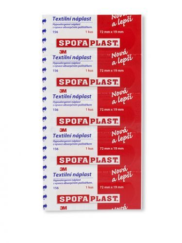 3M Spofaplast č.156 textilná náplasť 7,2 x 1,9 cm 5 kusov