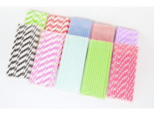 Slamky papierové 50ks