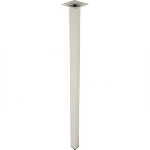 Štvorcová nábytková noha 70 cm biela