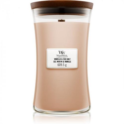 WoodWick Medium Hourglass Candle - Vanilla & Sea Salt Universal