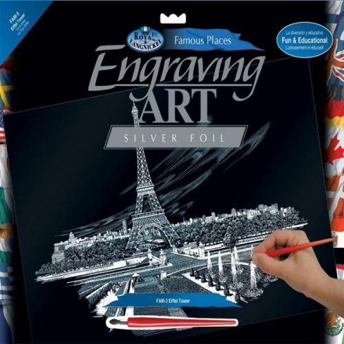 Kreatívny set na engraving A3 – Paríž