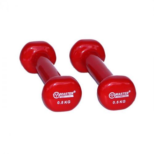 Vinylové činky MASTER 2 x 0,5 kg