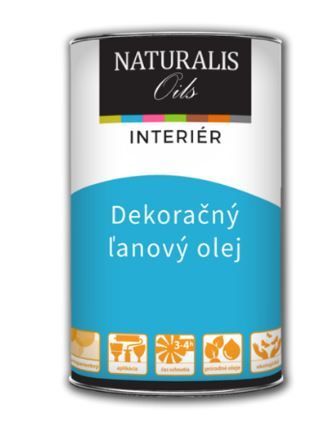 Naturalis Oils NATURALIS Farebný ľanový olej na drevo - 5102 - svetlý dub - 0,9 L