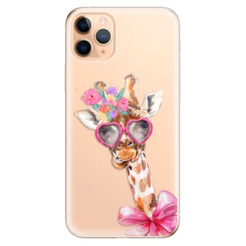 Odolné silikónové puzdro iSaprio - Lady Giraffe - iPhone 11 Pro Max