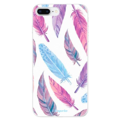 Odolné silikónové puzdro iSaprio - Feather Pattern 10 - iPhone 8 Plus