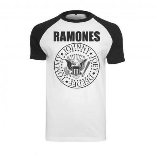 Ramones - Tričko Circle Raglan Tee - Muž, Biela, S