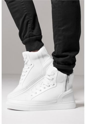 Urban Classics Zipper High Top Shoe white - 36