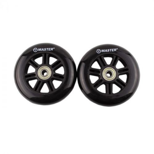Náhradné kolieska na kolobežky MASTER Stunt 100 mm - čierne