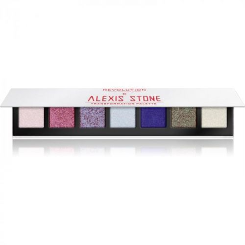 Makeup Revolution X Alexis Stone paletka očných tieňov pre trblietavý lesk odtieň Transformation