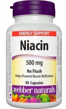 Webber Naturals Niacin 500 mg 90 cps