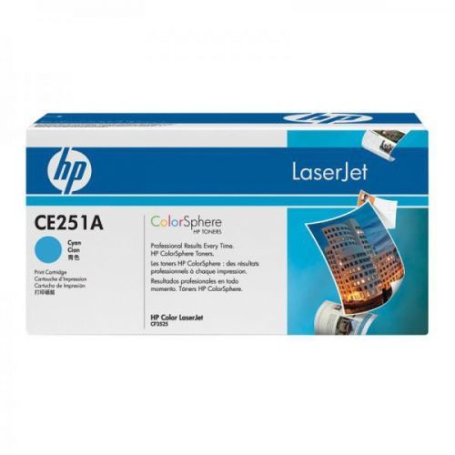 HP originál toner CE251A, cyan, 7000str., HP 504A, HP Color LaserJet CP3525