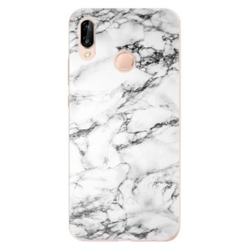 Odolné silikónové puzdro iSaprio - White Marble 01 - Huawei P20 Lite