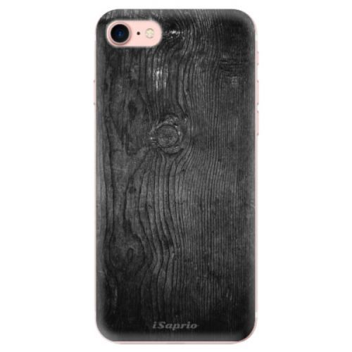 Odolné silikónové puzdro iSaprio - Black Wood 13 - iPhone 7