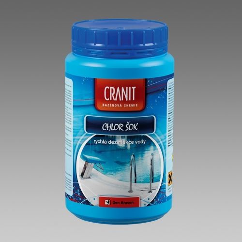 Den Braven Cranit Chlor šok - rýchla dezinfekcia vody - modrá