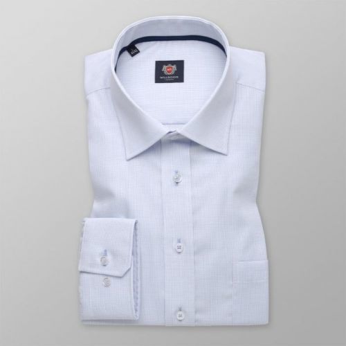 Košeľa London so svetlo modrým vzorom (výška 176 - 182 a 188 - 194) 11039