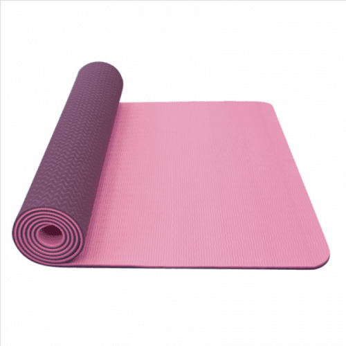 Podložka na jógu YATE yoga mat dvojvrstvová / ružová / fialová / materiál TPE