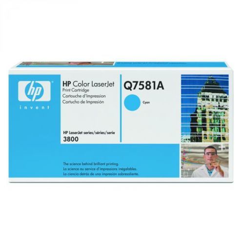 HP originál toner Q7581A, cyan, 6000str., HP 503A, HP Color LaserJet 3800, n, dn, dtn