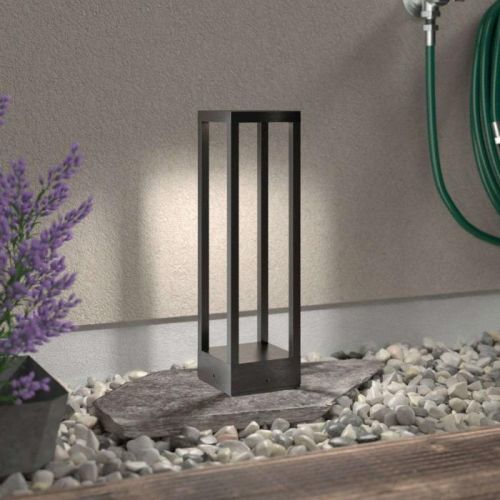 Soklové LED svietidlo Carlota tmavosivá 50 cm