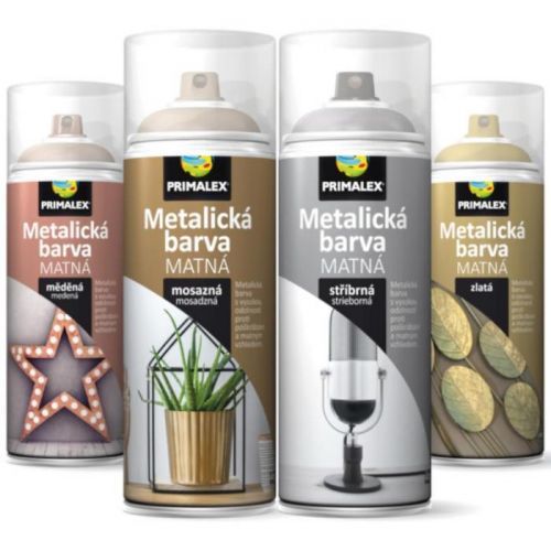 Primalex Sprej Metalicky Efekt Stribrny 400ml