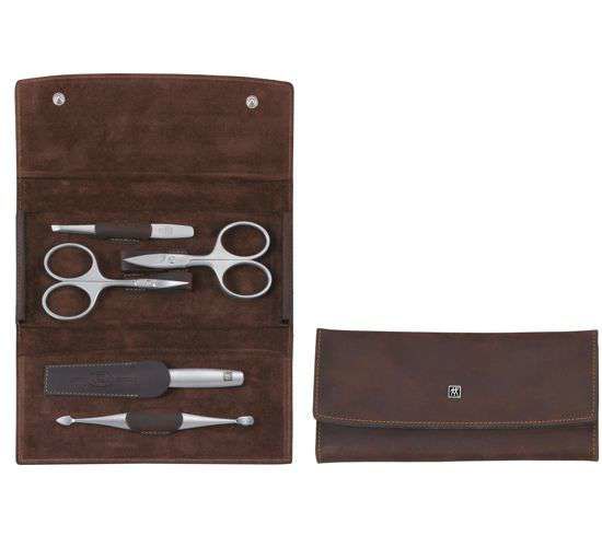 Zwilling TWINOX manikúra Mountain2, hnedá koža 5 ks