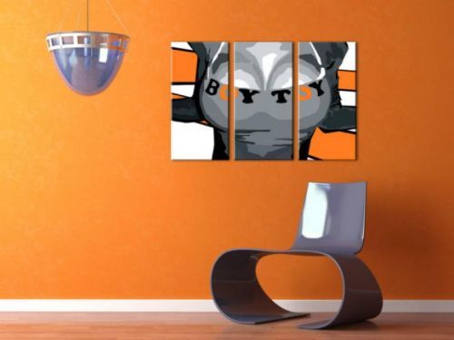 Ručne maľovaný POP Art obraz Boy Toy 3 dielny  boytoy