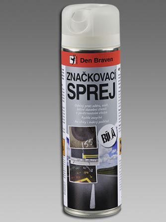Den Braven Značkovací sprej - biela - 500 ml