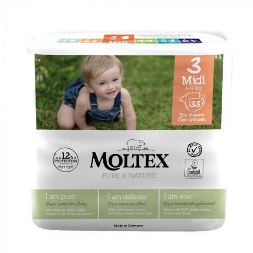 MOLTEX Pure & Nature Midi 4-9 kg  33 ks