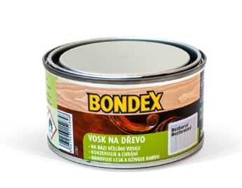 BONDEX Vosk na drevo Bondex - včelí vosk na drevo - bezfarebný - 0,25 l