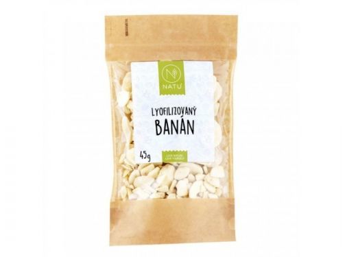 Natu Lyofilizovaný banán plátky 45 g