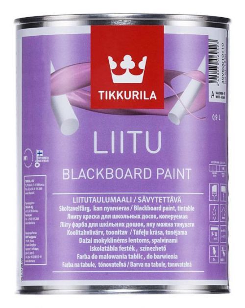 Tikkurila LIITU - farebná tabuľová farba na steny a iné povrchy (zákazkové miešanie) - TVT F448 - Lotus - 0,9 L