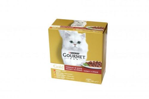 Gourmet Gold kúsky v šťave 8 x 85g