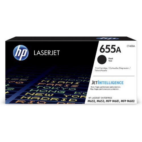 HP originál toner CF450A, black, 12500str., HP 655A, HP Color LJ Enterprise Flow MFP M681,M682,M652,M652