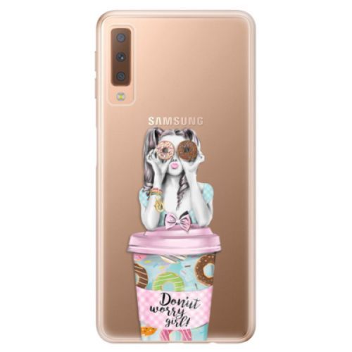 Odolné silikónové puzdro iSaprio - Donut Worry - Samsung Galaxy A7 (2018)