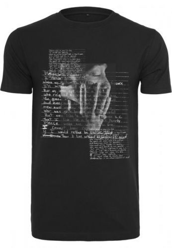 Pánske tričko MR.TEE Tupac Lyrics Tee black Farba: black, Veľkosť: L, Pohlavie: pánske