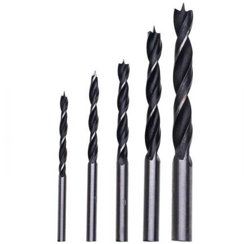 Vrtáky do dreva, 4,0-10,0 mm, sada 5 ks, Drel