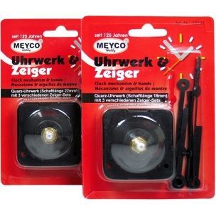MEYCO Mechanický strojček s ručičkami (3 druhy) 18 mm - 1 ks