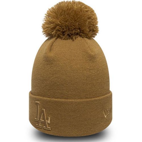 Zimná čapica New Era Womens MLB Leafgue Essential Bobble Cuff Knit Brown - UNI
