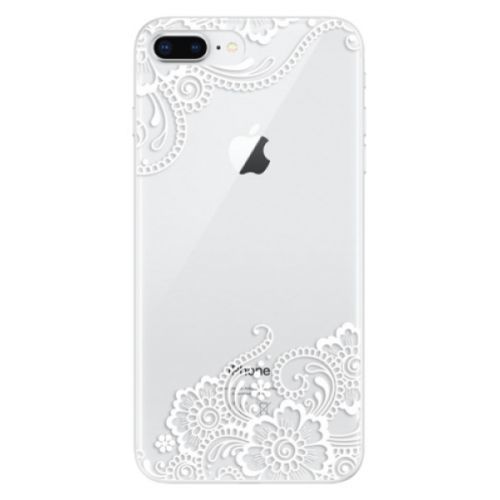 Odolné silikónové puzdro iSaprio - White Lace 02 - iPhone 8 Plus