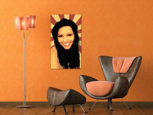 Ručne maľovaný POP Art obraz The Girl 90x50cm zuz