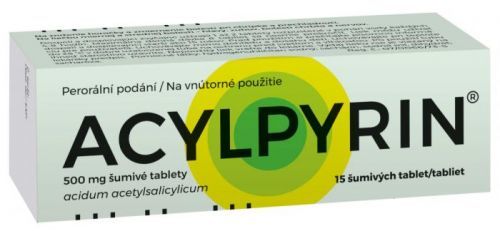 Acylpyrin 500mg šumivé tablety 15 ks