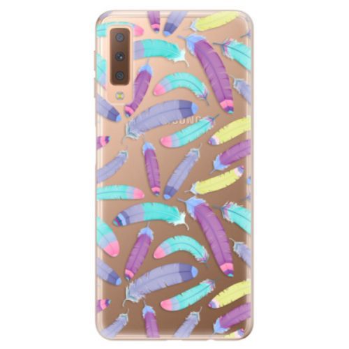 Odolné silikónové puzdro iSaprio - Feather Pattern 01 - Samsung Galaxy A7 (2018)