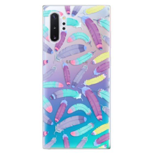Odolné silikónové puzdro iSaprio - Feather Pattern 01 - Samsung Galaxy Note 10+
