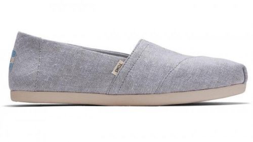 Toms Drizzle Grey Slub Chambray Women's Classics šedé 10015075