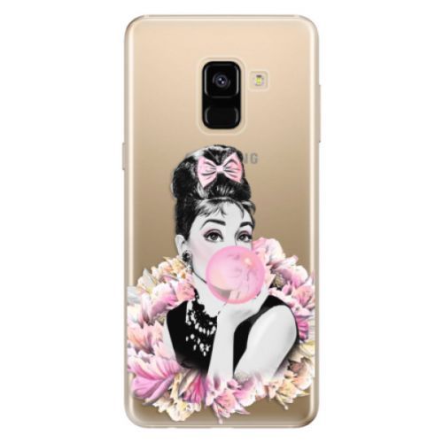 Odolné silikónové puzdro iSaprio - Pink Bubble - Samsung Galaxy A8 2018