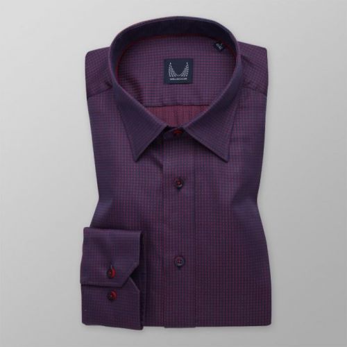 Pánska košeľa Slim Fit s jemným červeným vzorom 11602