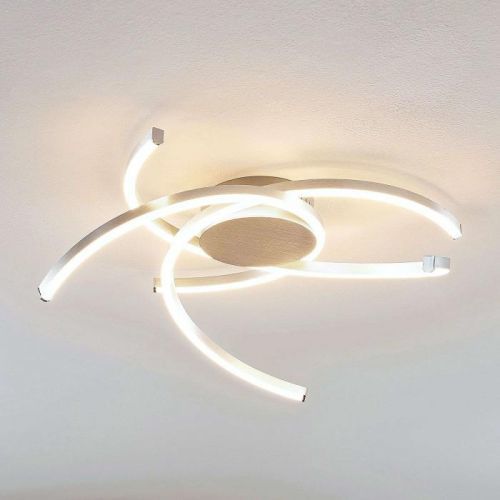 Lindby Katris stropné LED svietidlo, 58 cm, hliník