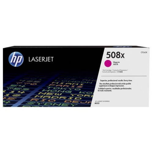 HP originál toner CF363X, magenta, 9500str., HP 508X, high capacity, HP Color LaserJet Enterprise M552dn,M553dn,553n,553x