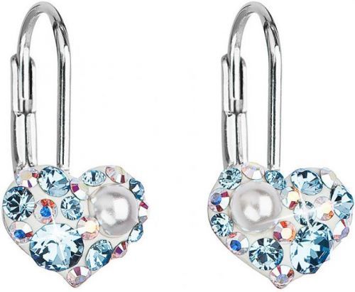 Evolution Group Srdiečkové náušnice 31125.9 aqua opal