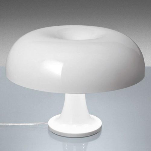 Dizajnová stolná lampa Artemide Nessino, biela